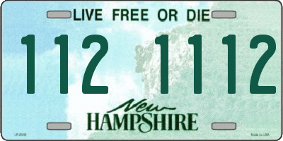 NH license plate 1121112