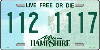 NH license plate 1121117
