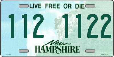 NH license plate 1121122