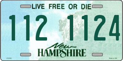 NH license plate 1121124