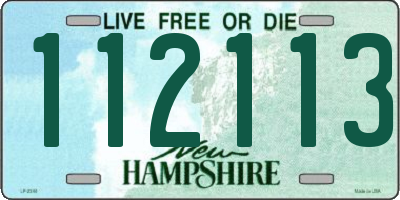 NH license plate 112113