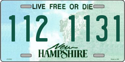 NH license plate 1121131