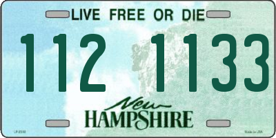 NH license plate 1121133