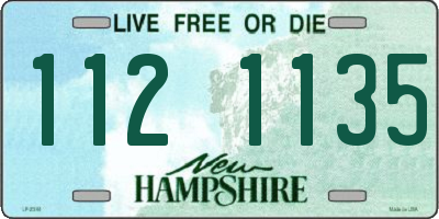 NH license plate 1121135