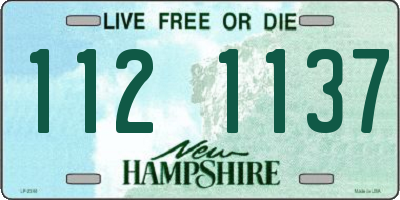 NH license plate 1121137
