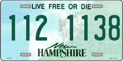 NH license plate 1121138