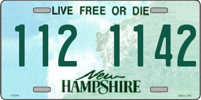 NH license plate 1121142
