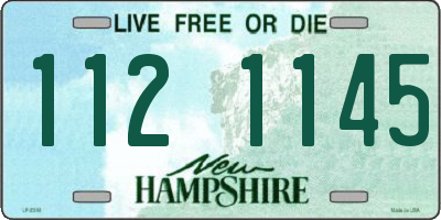 NH license plate 1121145