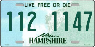 NH license plate 1121147