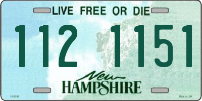 NH license plate 1121151