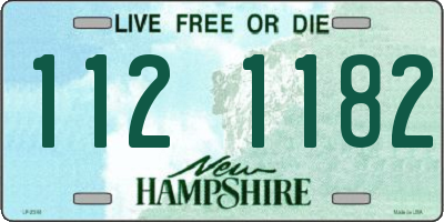 NH license plate 1121182