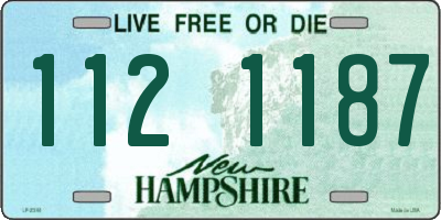 NH license plate 1121187