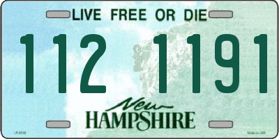 NH license plate 1121191