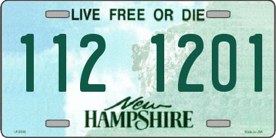 NH license plate 1121201