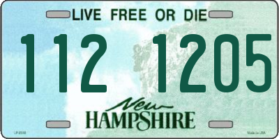 NH license plate 1121205