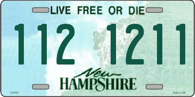 NH license plate 1121211
