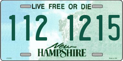 NH license plate 1121215
