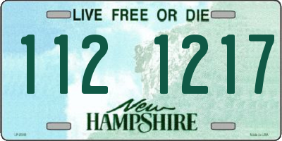 NH license plate 1121217