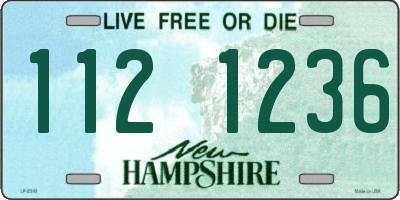 NH license plate 1121236