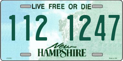 NH license plate 1121247