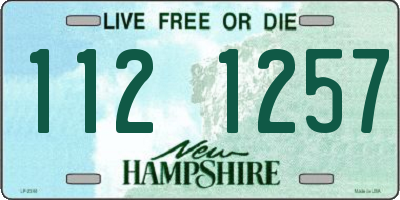NH license plate 1121257