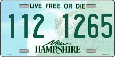 NH license plate 1121265