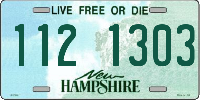 NH license plate 1121303