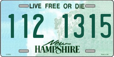 NH license plate 1121315