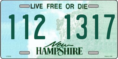 NH license plate 1121317