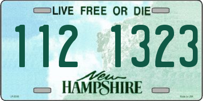 NH license plate 1121323