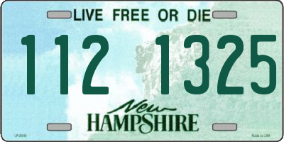 NH license plate 1121325