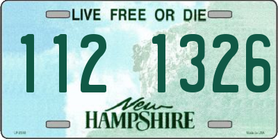 NH license plate 1121326