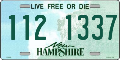 NH license plate 1121337