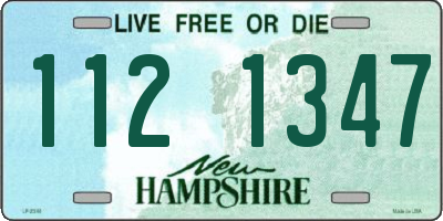 NH license plate 1121347