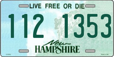 NH license plate 1121353