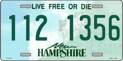 NH license plate 1121356