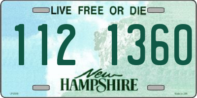 NH license plate 1121360
