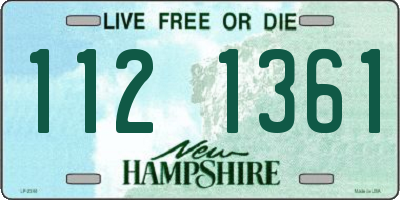 NH license plate 1121361