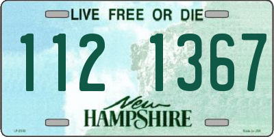 NH license plate 1121367