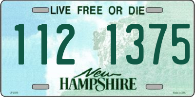 NH license plate 1121375