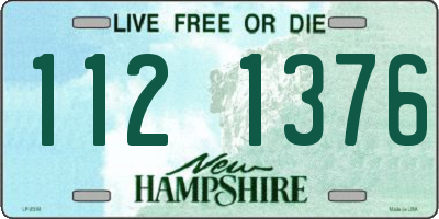 NH license plate 1121376