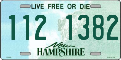 NH license plate 1121382