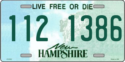NH license plate 1121386