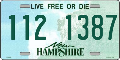 NH license plate 1121387