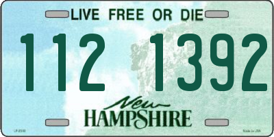 NH license plate 1121392