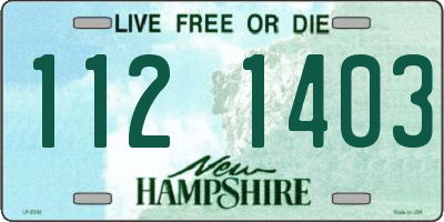 NH license plate 1121403
