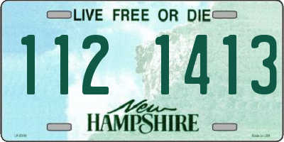 NH license plate 1121413