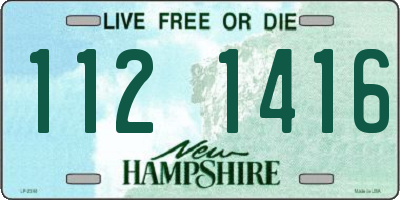 NH license plate 1121416