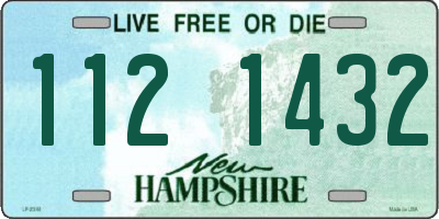 NH license plate 1121432