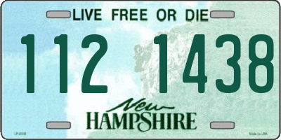 NH license plate 1121438